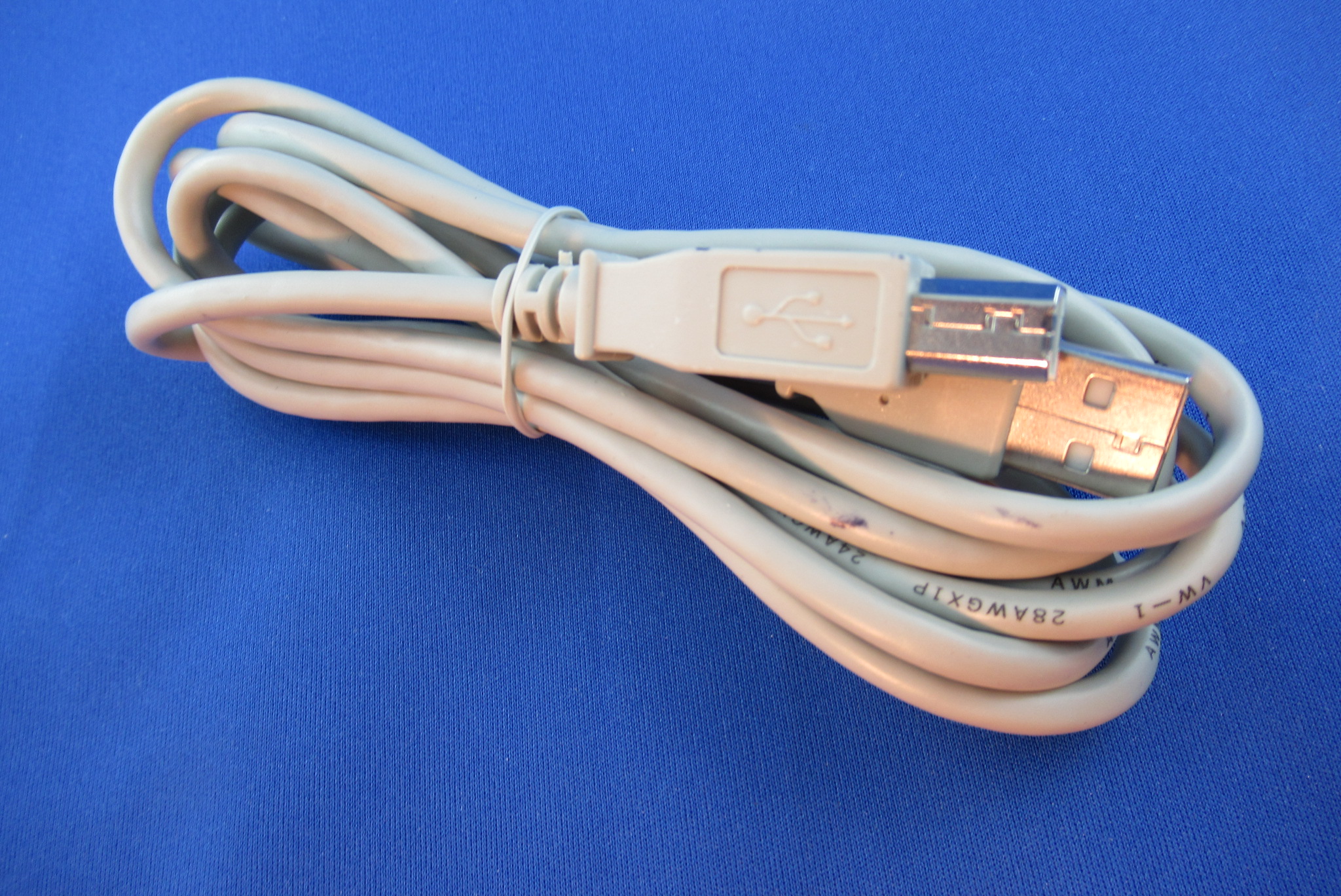 USB 2.0 Anschlusskabel Stecker Typ A/Stecker Typ B 1,8m grau