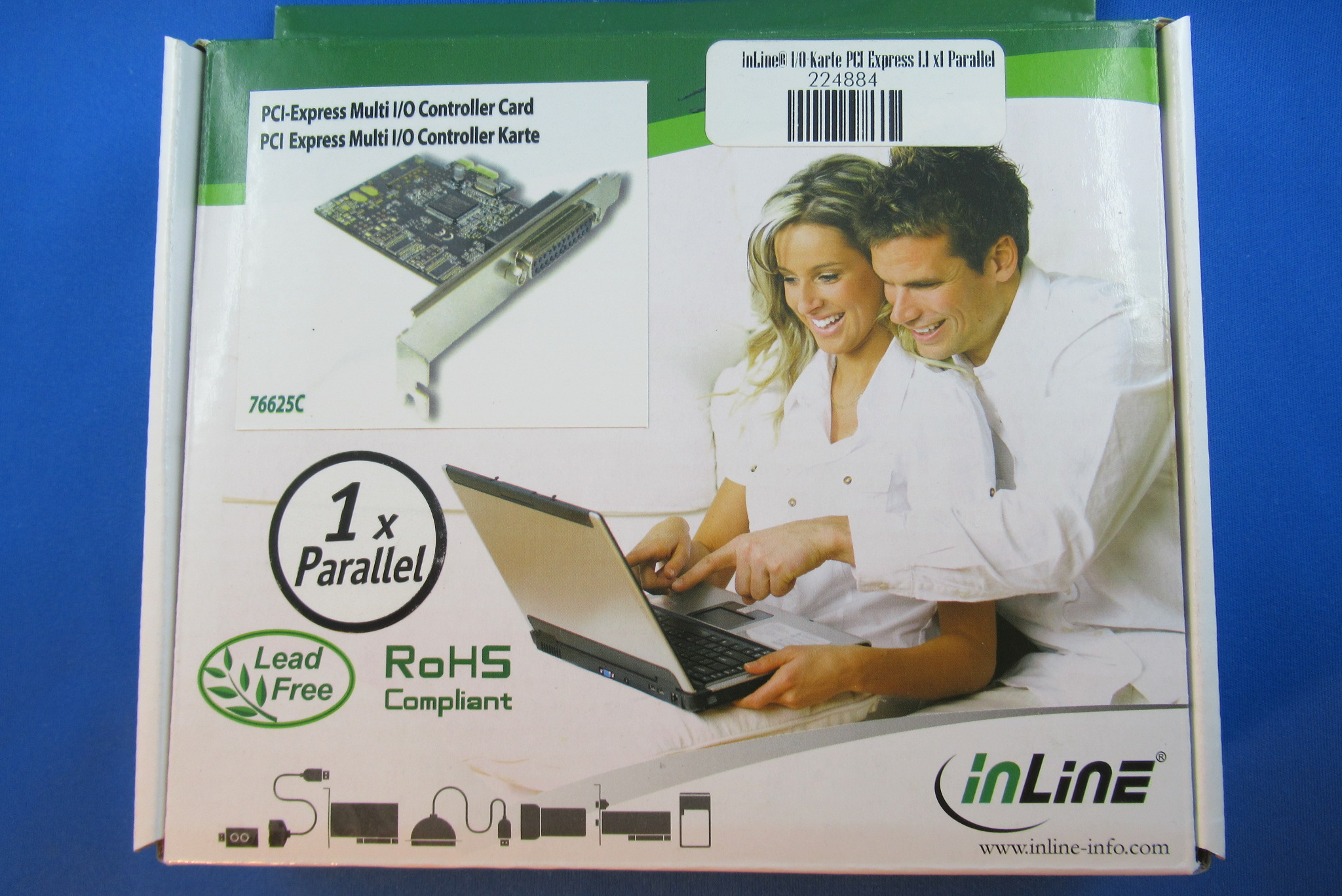 InLine® I/O-Karte PCI Express 1.1 x1 Parallel INTOS 76625C