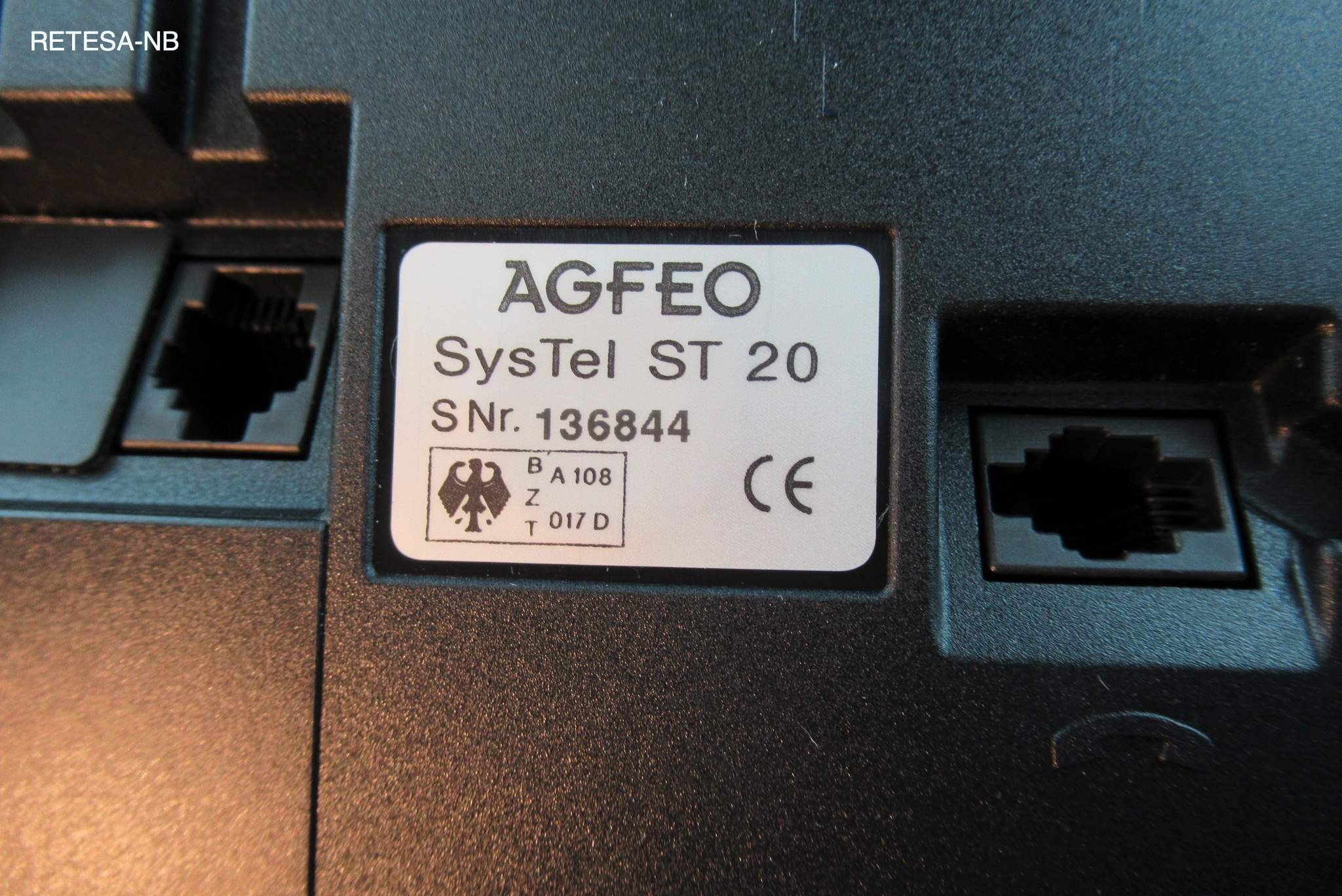 Systemtelefon schwarz AGFEO ST20