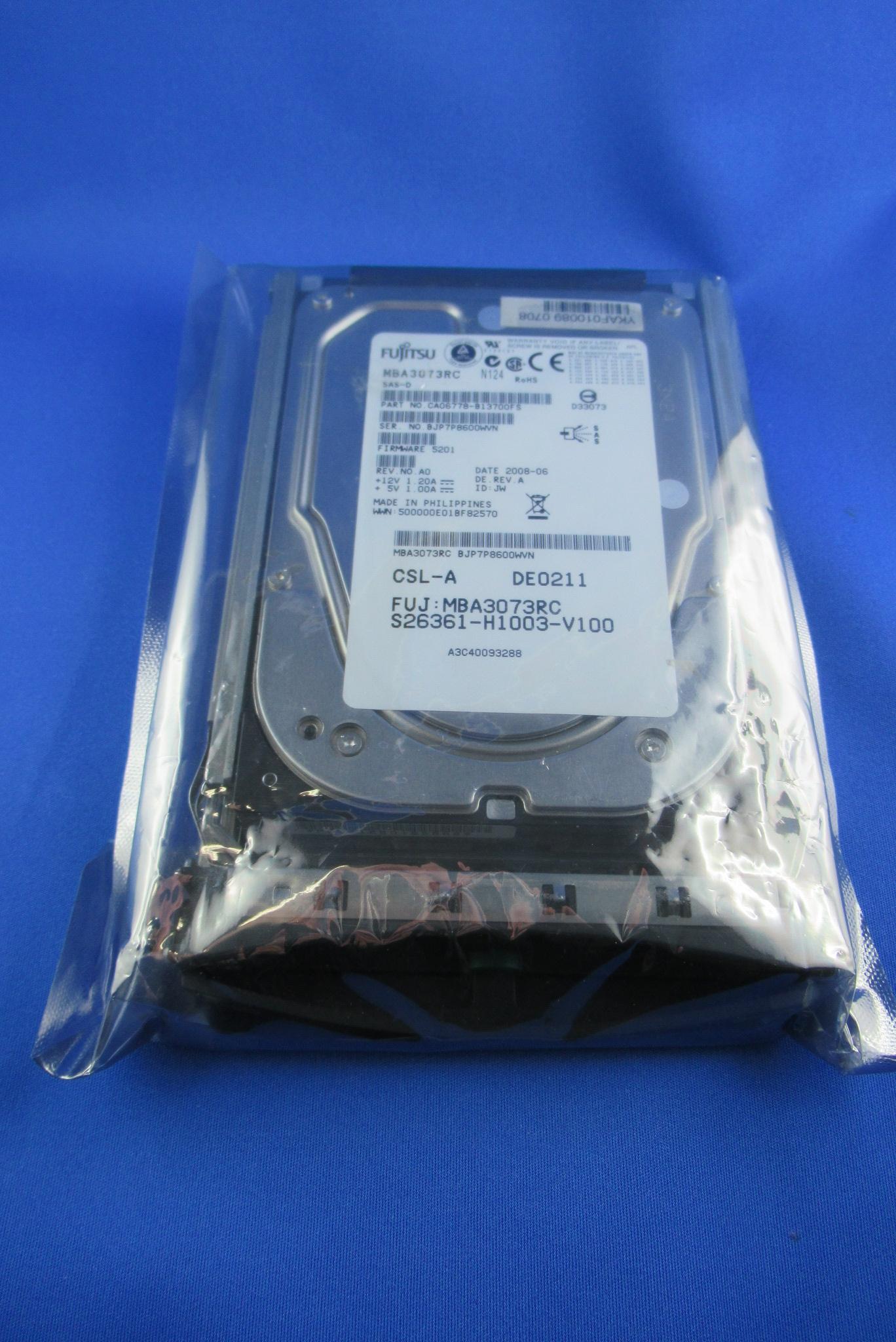 Festplatte 3,5" 73 GB SAS 3,5" f. Primergy FSC S26361-F3204-L573