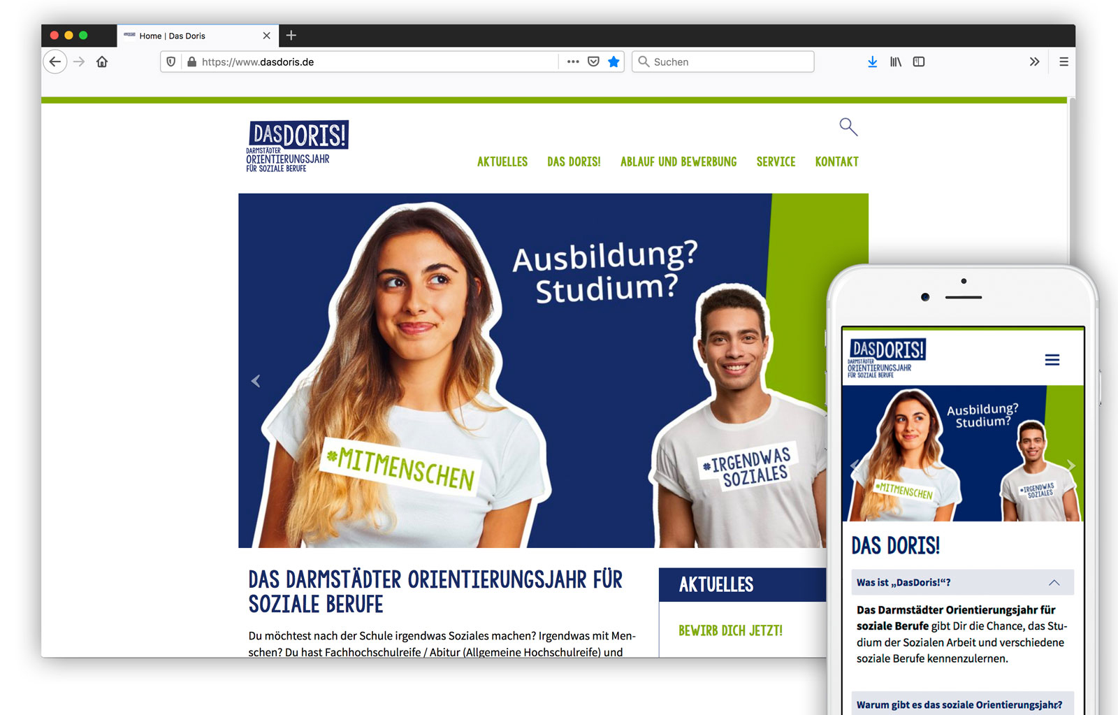 Logoentwicklung, Webdesign, Print, PPT, Name, Slogans, Text für Hochschule Darmstadt