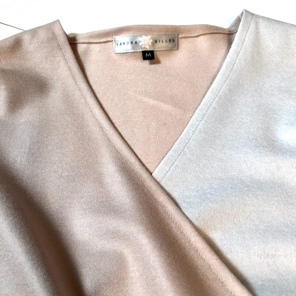Wickeljacke, Gr. Medium, eisgrau-rosé