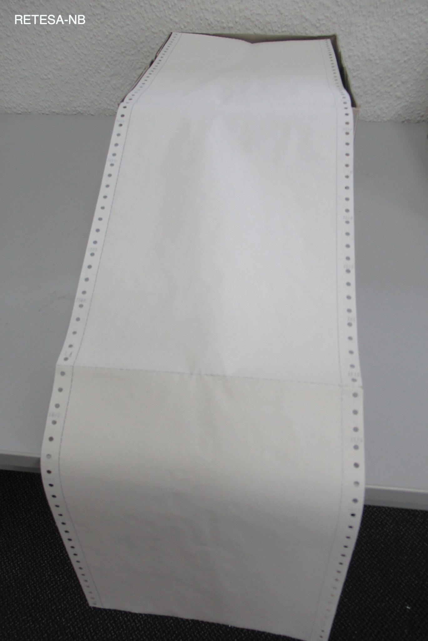 Endlospapier 240mm*12" 70g weiß (600 Blatt) Kompass