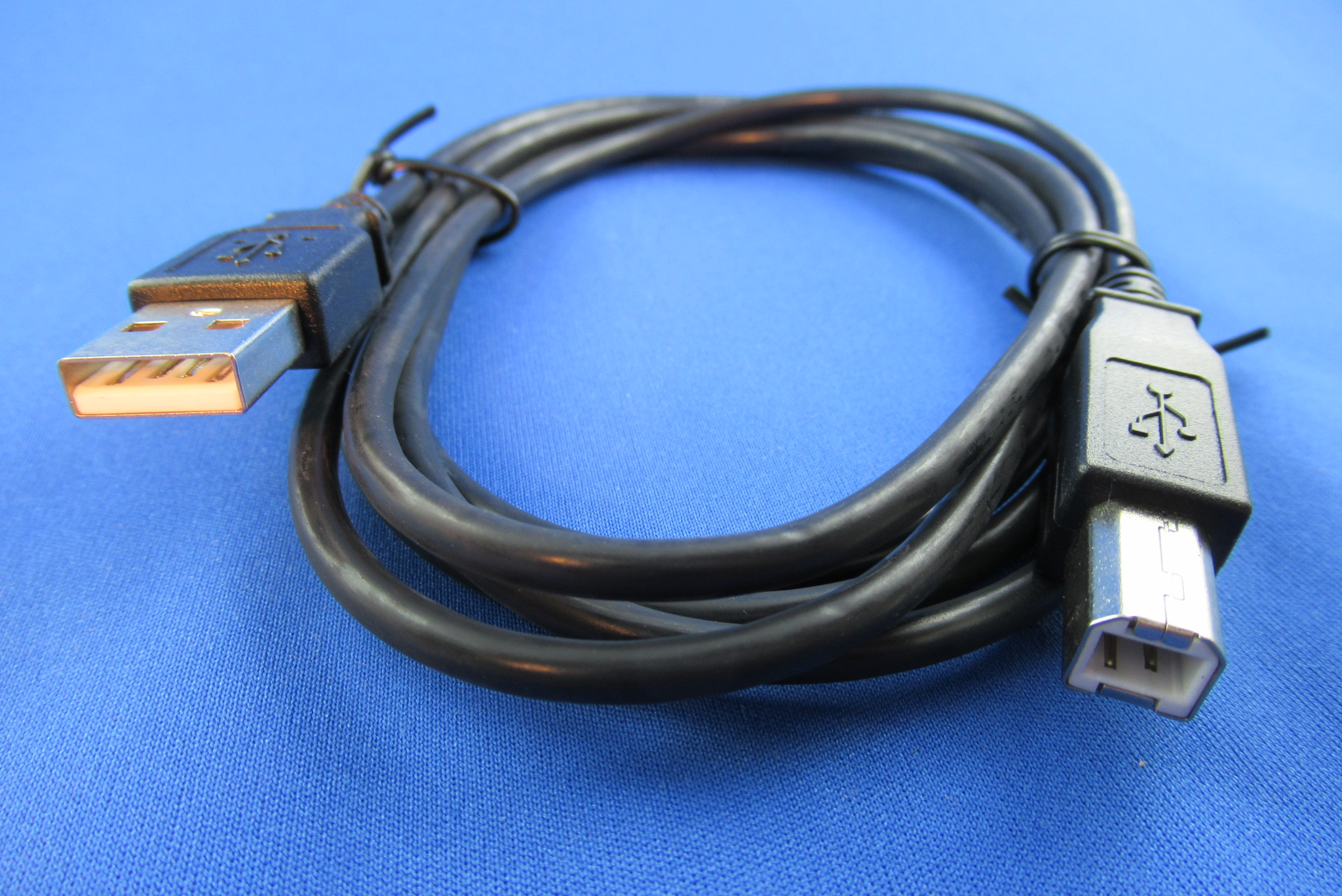 USB 2.0 Anschlusskabel Stecker Typ A/Stecker Typ B 1,8m schwarz