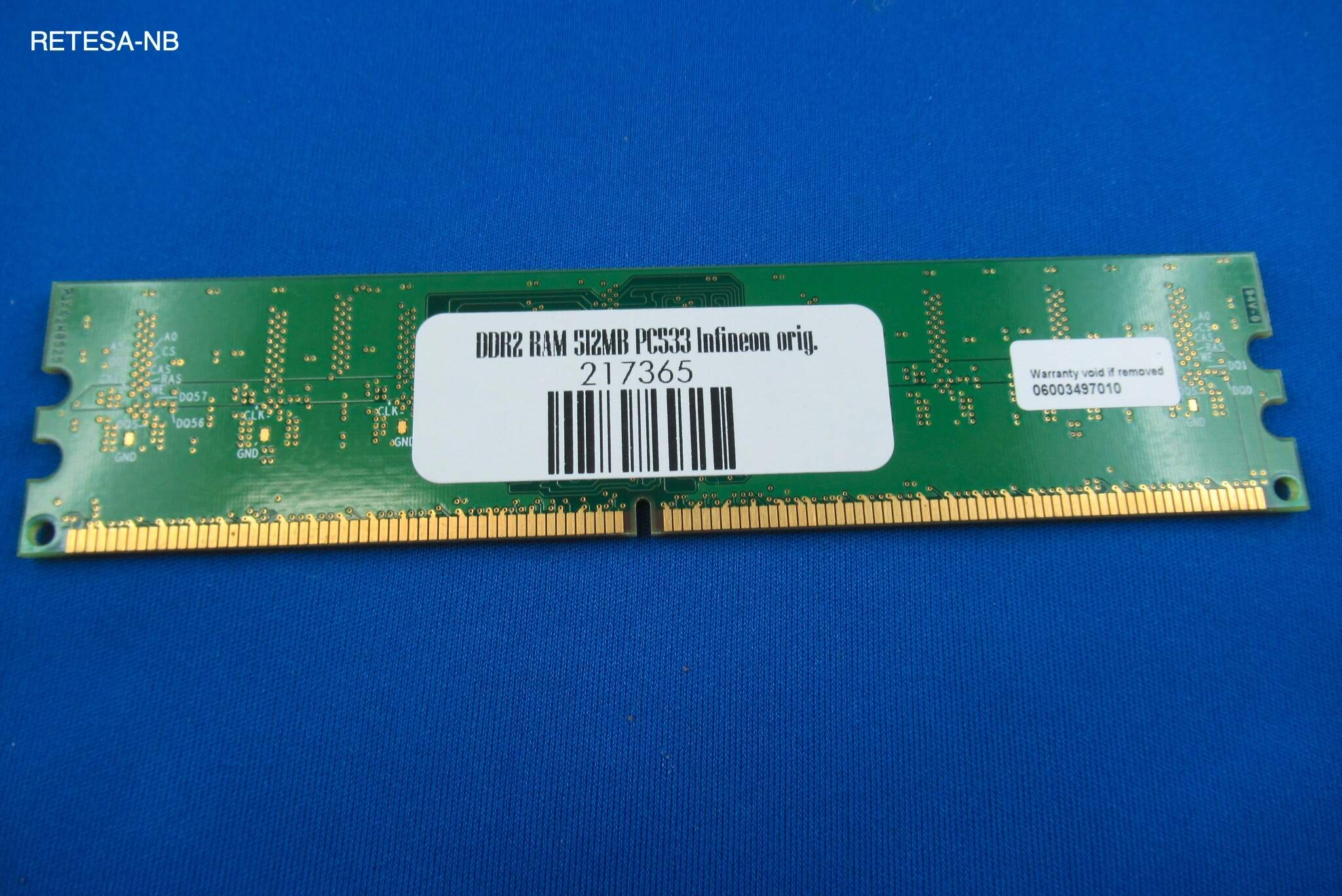 DDR2-RAM 512MB PC533 INFINEON AET660UD00-370