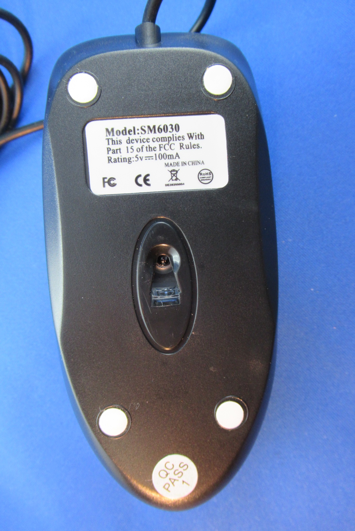 optische PS/2-Mouse schwarz LC-Power 6030