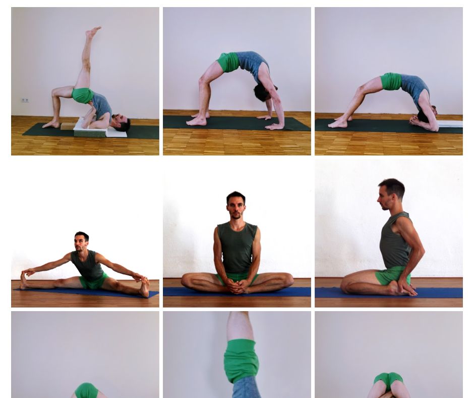 Auswahl Yogahaltungen