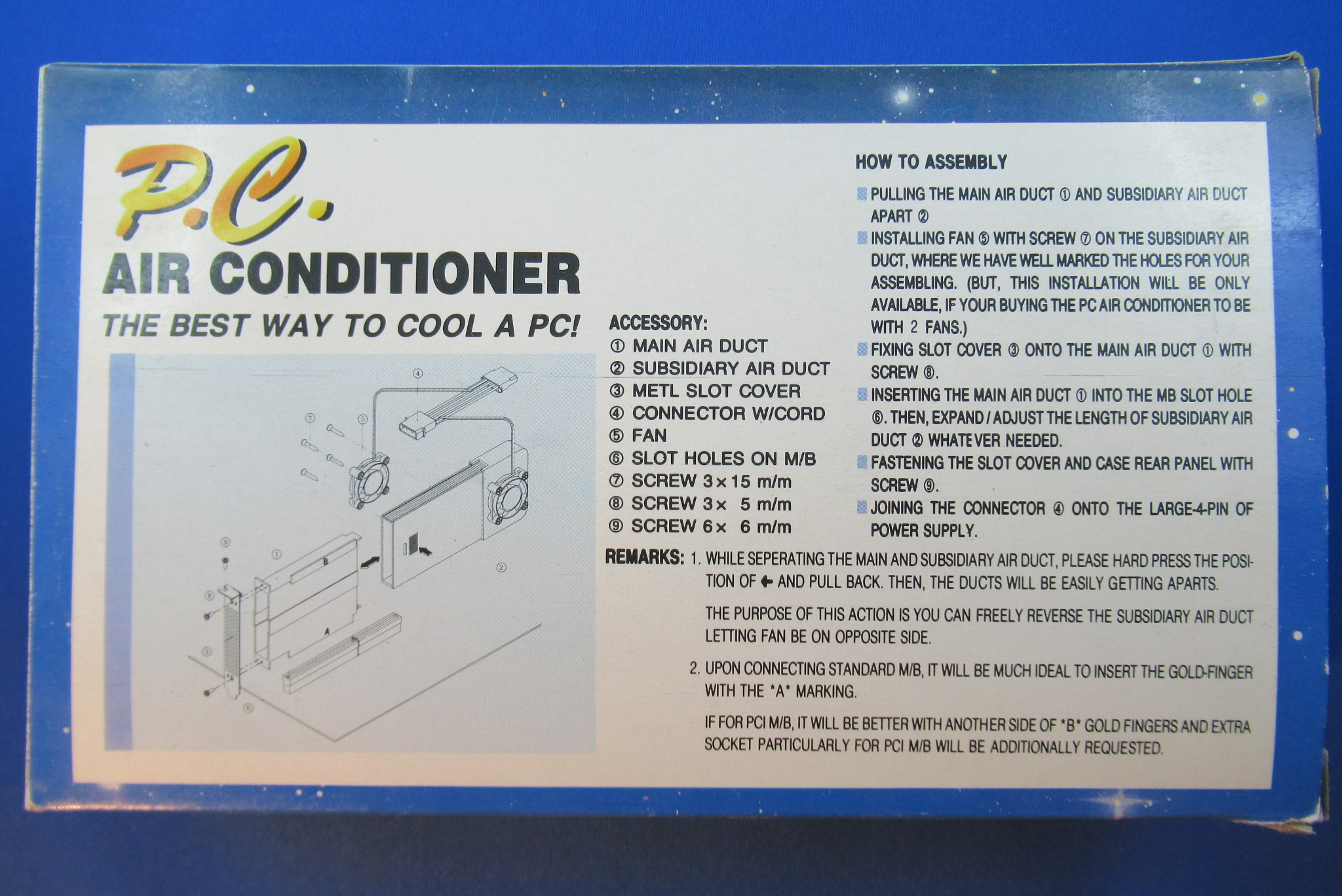JNC Lüfter-Steckkarte "P.C. Air Conditioner"
