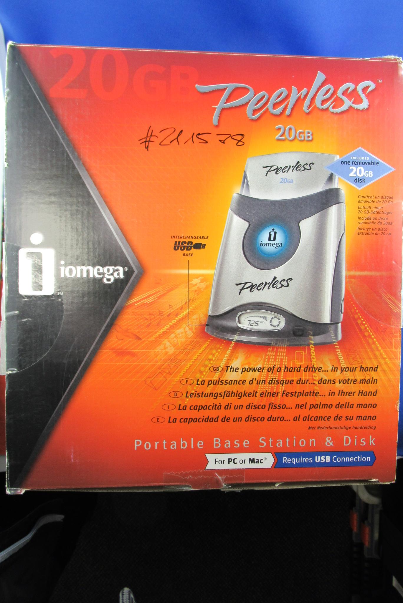 Peerless 20GB extern USB Bundle IOMEGA 31849