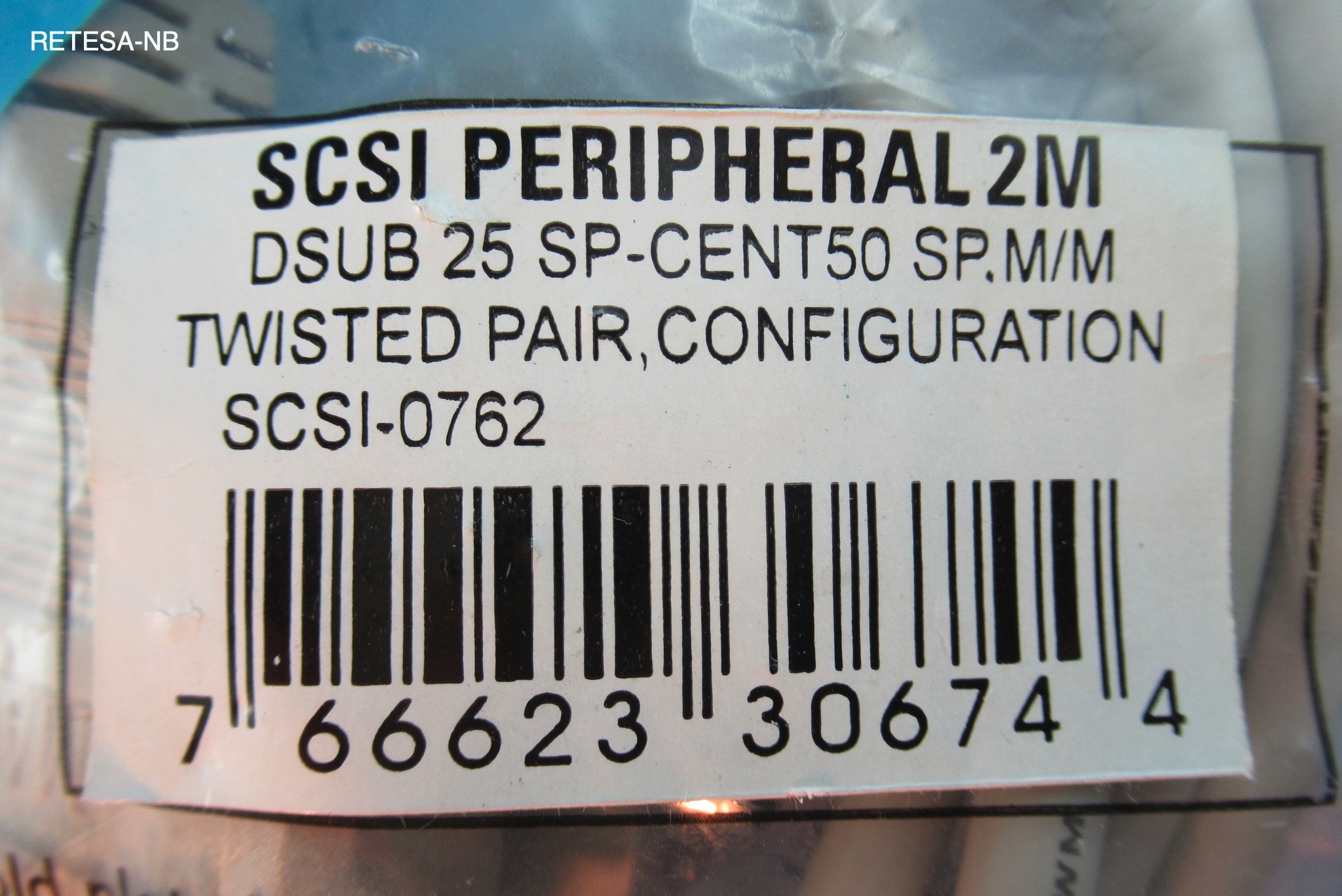 SCSI-Kabel 25StSubD/50StC 2m
