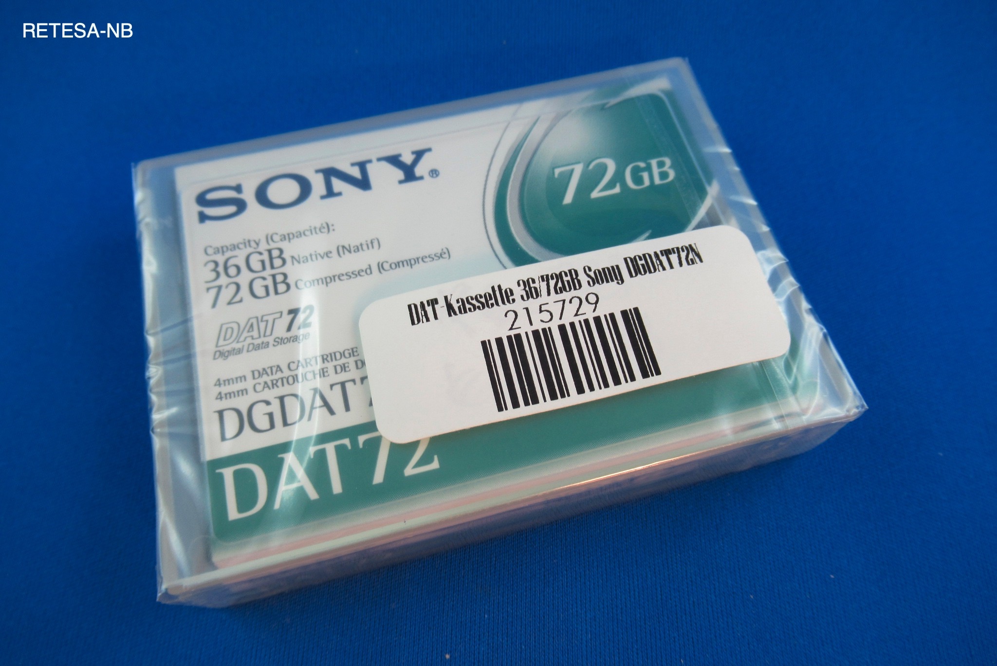 DAT-Kassette 36/72GB Sony DGDAT72N