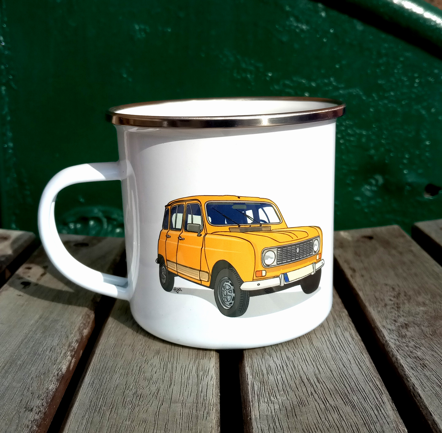 Renault R4 GTL - Emailletasse
